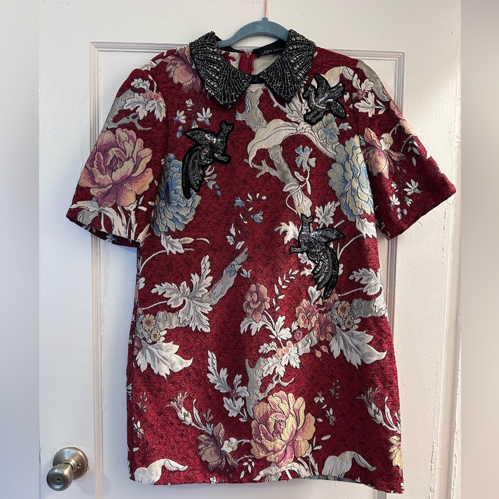 Zara Tapestry Beaded Dress